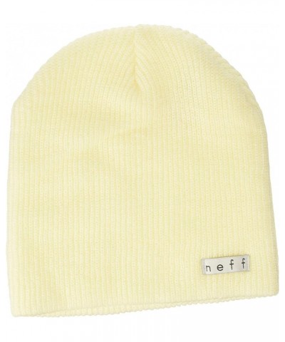 Daily Heather Beanie Hat for Men and Women Ivory $8.54 Skullies & Beanies