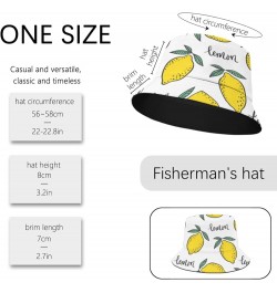 Cool Bucket Hat Lemon Bucket Hats Fruit Funny Hat Golf Accessories for Camping Must Haves Scandinavian 5 $11.82 Bucket Hats