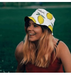 Cool Bucket Hat Lemon Bucket Hats Fruit Funny Hat Golf Accessories for Camping Must Haves Scandinavian 5 $11.82 Bucket Hats