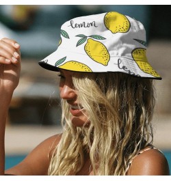 Cool Bucket Hat Lemon Bucket Hats Fruit Funny Hat Golf Accessories for Camping Must Haves Scandinavian 5 $11.82 Bucket Hats