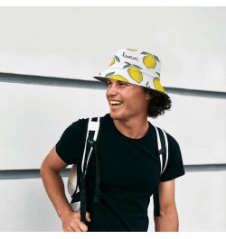 Cool Bucket Hat Lemon Bucket Hats Fruit Funny Hat Golf Accessories for Camping Must Haves Scandinavian 5 $11.82 Bucket Hats