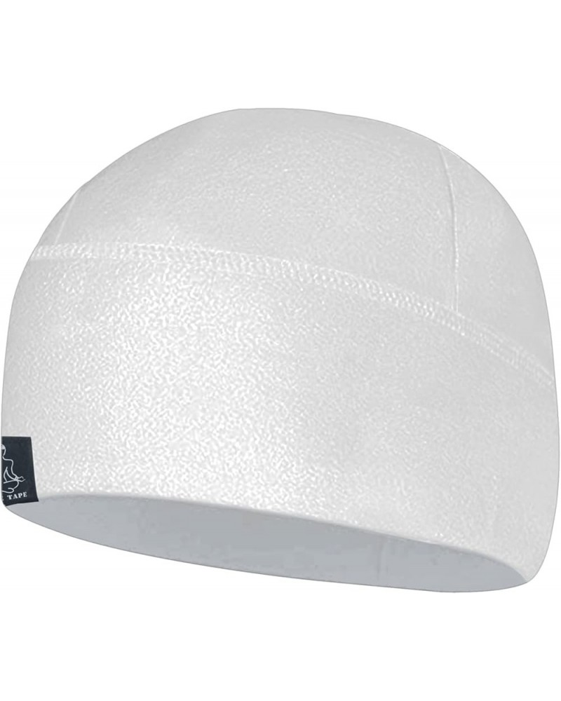 Tactical Fleece Watch Cap Beanie – Skull Cap Fleece Hat - Mens & Women Pure White $9.33 Skullies & Beanies