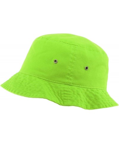 KBETHOS® 100% Cotton Washed Bucket Hat Lime $11.19 Bucket Hats