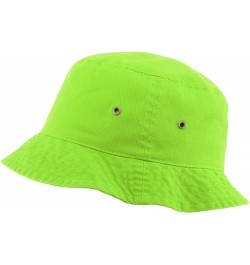 KBETHOS® 100% Cotton Washed Bucket Hat Lime $11.19 Bucket Hats