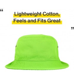 KBETHOS® 100% Cotton Washed Bucket Hat Lime $11.19 Bucket Hats