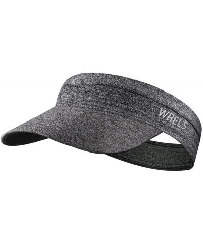 Visor Sun Hat for Kids Women Men,Adjustable Packable Sports Cap with Sweatband(46-60cm) Gray $7.50 Visors