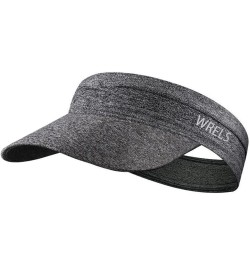 Visor Sun Hat for Kids Women Men,Adjustable Packable Sports Cap with Sweatband(46-60cm) Gray $7.50 Visors