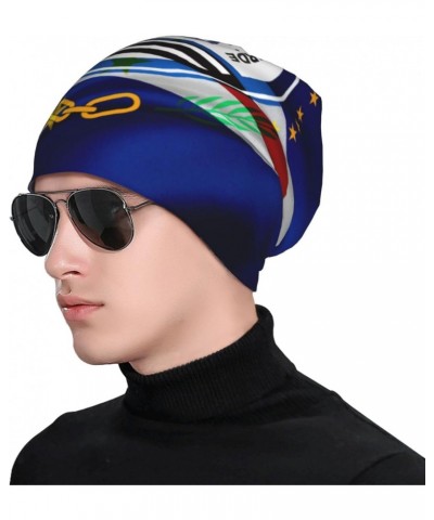 Coat of Arms of Cape Verde Beanie Hat Men Women Stretch Slouchy Warm Skull Knit Beanies Cap for Winter $12.89 Skullies & Beanies