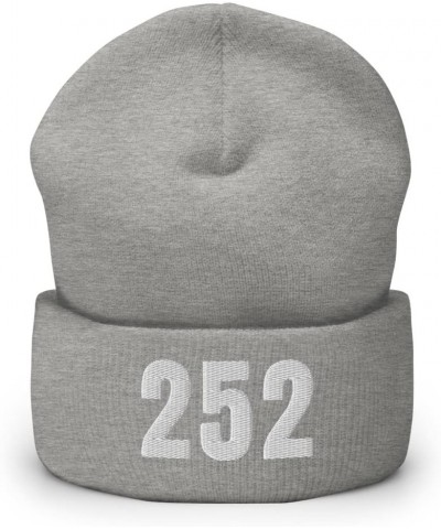 252 Beanie Skullcap Area Code 252 Greenville NC Embroidered Warm Beanie Cap Heather Grey $16.89 Skullies & Beanies