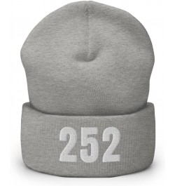 252 Beanie Skullcap Area Code 252 Greenville NC Embroidered Warm Beanie Cap Heather Grey $16.89 Skullies & Beanies