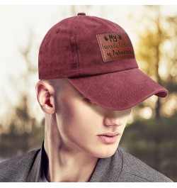 My Favorite Color is Autumn Hats Retro Sun Cap Gifts for Men Who Like Engraved,Workout Caps Suitable for Deep Rose $13.91 Cow...