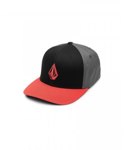 Men's Full Stone Heather Xfit Hat Flame Red 1 $12.20 Baseball Caps