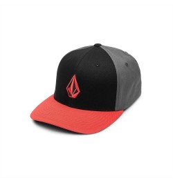 Men's Full Stone Heather Xfit Hat Flame Red 1 $12.20 Baseball Caps