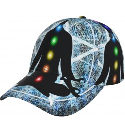 Men's Women's Curved Brim Baseball Cap Adjustable Trucker Hat Snapback Cap Hip-Hop Dad Hat (Meditation Chakras) $16.25 Baseba...