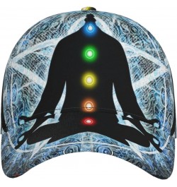 Men's Women's Curved Brim Baseball Cap Adjustable Trucker Hat Snapback Cap Hip-Hop Dad Hat (Meditation Chakras) $16.25 Baseba...