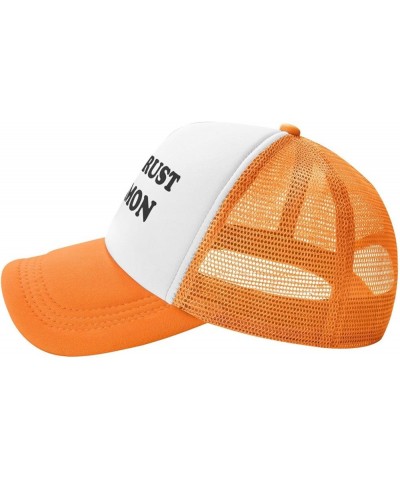 Never-Trust A Mormon-Trucker Hat Funny Hats Men Women Foam Baseball Caps Crazy Redneck Party Gifts Orange Trucker Hats Funny ...