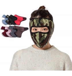 Winter Fleece Mask Warm Mask,Full Cover Face Mask Outdoor Windproof Mask Breathable Thickened Dustproof Reusable Mask Camoufl...