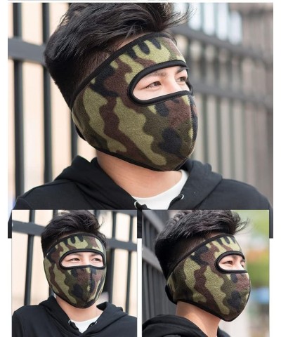 Winter Fleece Mask Warm Mask,Full Cover Face Mask Outdoor Windproof Mask Breathable Thickened Dustproof Reusable Mask Camoufl...