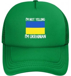 I'm Not Yelling I'm Ukrainian Men's Baseball Cap Classic Dad Hat Adjustable Green $11.21 Baseball Caps