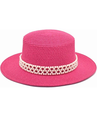 Women Sun Hat Wide Brim Beach Hat Adjustable Bucket Hat Summer Hats Gifts Hot Pink-a $14.09 Cowboy Hats