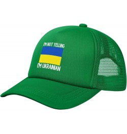 I'm Not Yelling I'm Ukrainian Men's Baseball Cap Classic Dad Hat Adjustable Green $11.21 Baseball Caps