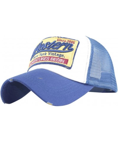 Mens and Womens Summer Fashion Casual Sunscreen Baseball Caps Cap Hats Tires Hat Blue-2 $11.76 Baseball Caps