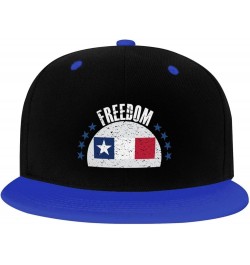 The Texas Dodson Flag and Freedom Snapback Hat for Men Women Baseball Cap Trucker Flat Bill Hats Dad Caps Blue $13.57 Basebal...