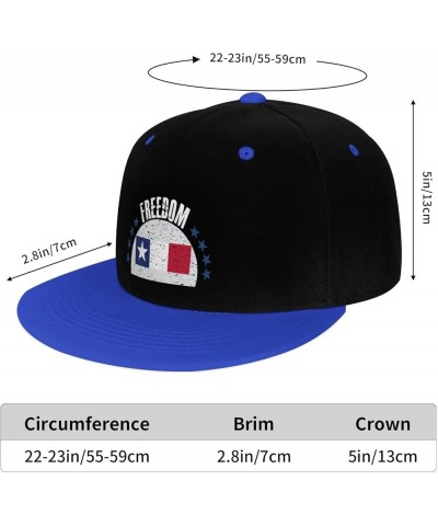 The Texas Dodson Flag and Freedom Snapback Hat for Men Women Baseball Cap Trucker Flat Bill Hats Dad Caps Blue $13.57 Basebal...