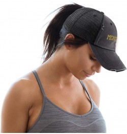 Custom Womens Ponytail Cap Montana State USA America Embroidery Cotton Black Design Only $12.60 Baseball Caps