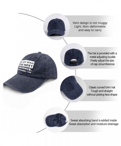 Dad Hat Do Not Read The Next Sentence You Little Rebel. I Like Baseball Cap, Vintage Caps for Men Navy Blue $10.99 Visors