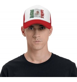 Vintage Torn Broken Mexico Flag Mesh Baseball Cap Red $10.28 Baseball Caps