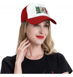 Vintage Torn Broken Mexico Flag Mesh Baseball Cap Red $10.28 Baseball Caps