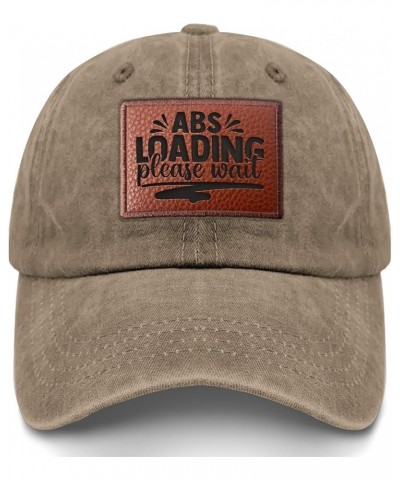 Abs Loading Please Wait Cowboy Hat Vintage Golf Caps Gifts for Grandpa Who Like Engraved,Baseball Cap Suitable for Pigment Kh...