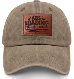 Abs Loading Please Wait Cowboy Hat Vintage Golf Caps Gifts for Grandpa Who Like Engraved,Baseball Cap Suitable for Pigment Kh...