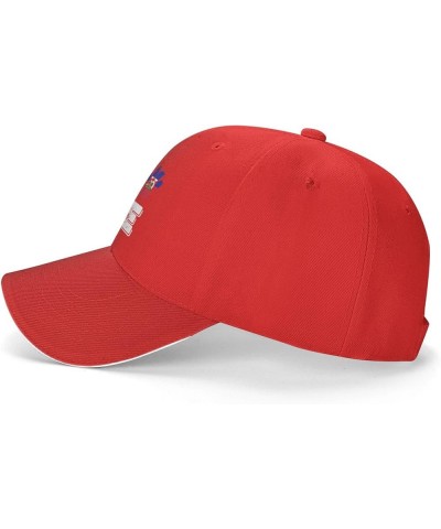 Love Paw Haiti Flag Baseball Cap for Men Women Red $12.59 Baseball Caps