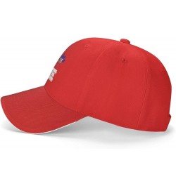 Love Paw Haiti Flag Baseball Cap for Men Women Red $12.59 Baseball Caps