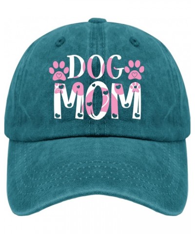 Dog mom Sun hat Fish hat Pigment Black Mens Baseball Cap Gifts for Mom Outdoor Cap Cyan Blue $10.91 Sun Hats