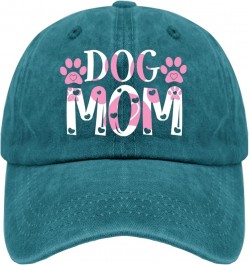 Dog mom Sun hat Fish hat Pigment Black Mens Baseball Cap Gifts for Mom Outdoor Cap Cyan Blue $10.91 Sun Hats