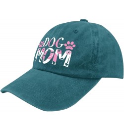 Dog mom Sun hat Fish hat Pigment Black Mens Baseball Cap Gifts for Mom Outdoor Cap Cyan Blue $10.91 Sun Hats