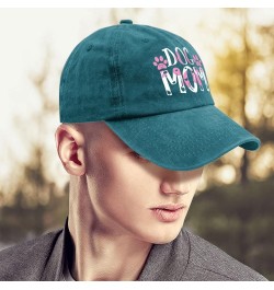 Dog mom Sun hat Fish hat Pigment Black Mens Baseball Cap Gifts for Mom Outdoor Cap Cyan Blue $10.91 Sun Hats