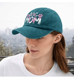 Dog mom Sun hat Fish hat Pigment Black Mens Baseball Cap Gifts for Mom Outdoor Cap Cyan Blue $10.91 Sun Hats