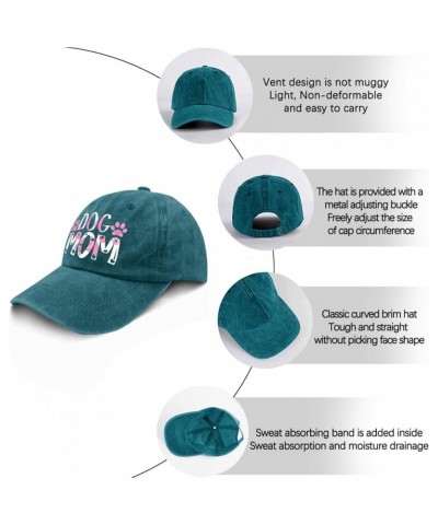 Dog mom Sun hat Fish hat Pigment Black Mens Baseball Cap Gifts for Mom Outdoor Cap Cyan Blue $10.91 Sun Hats