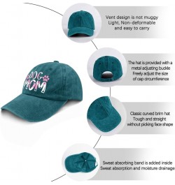 Dog mom Sun hat Fish hat Pigment Black Mens Baseball Cap Gifts for Mom Outdoor Cap Cyan Blue $10.91 Sun Hats