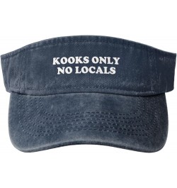 Kooks Only No Locals Sport Sun Visor Hats Cotton Ball Caps Empty Top Baseball Sun Cap for Men Women,Black Navy Blue $12.79 Vi...