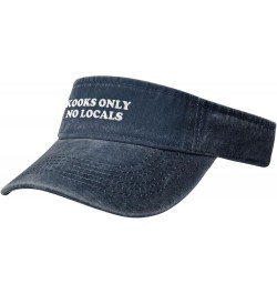 Kooks Only No Locals Sport Sun Visor Hats Cotton Ball Caps Empty Top Baseball Sun Cap for Men Women,Black Navy Blue $12.79 Vi...