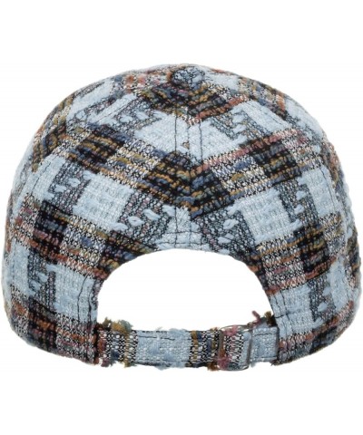 Fashion Women Men Sport Plaid Print Breathable Beach Baseball Cap Hip Hop Hat Sun Hat Nylon Running Hat Blue $7.83 Baseball Caps