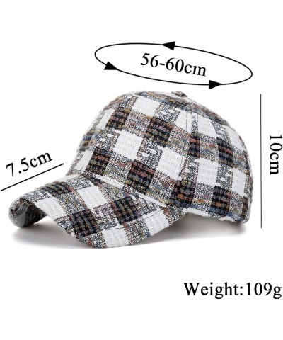 Fashion Women Men Sport Plaid Print Breathable Beach Baseball Cap Hip Hop Hat Sun Hat Nylon Running Hat Blue $7.83 Baseball Caps