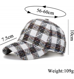 Fashion Women Men Sport Plaid Print Breathable Beach Baseball Cap Hip Hop Hat Sun Hat Nylon Running Hat Blue $7.83 Baseball Caps