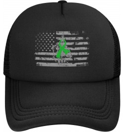 Fuck Gallbladder Cancer Middle Finger Green Ribbon Baseball Cap Adjustable Casual Mesh Hats Duck Tongue Hat for Men Women5 $1...