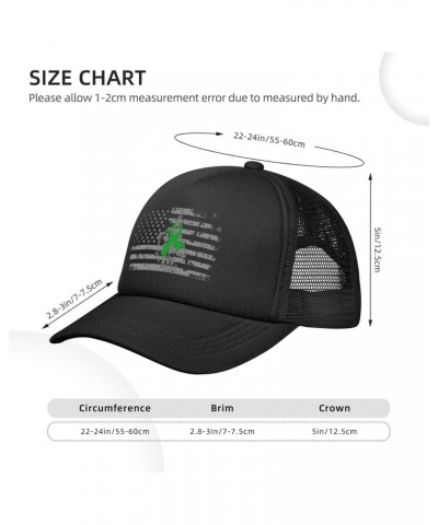 Fuck Gallbladder Cancer Middle Finger Green Ribbon Baseball Cap Adjustable Casual Mesh Hats Duck Tongue Hat for Men Women5 $1...